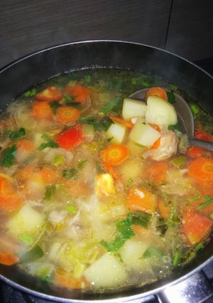 Foto resep Sop ayam ala kfc no rempah