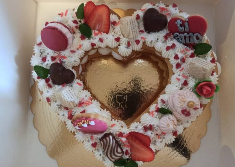 Cream tart San Valentino