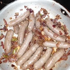 A picture of Oriental sausages.