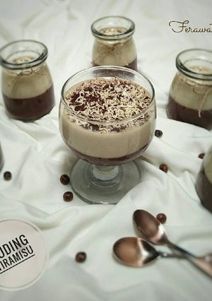 Foto resep Puding tiramisu