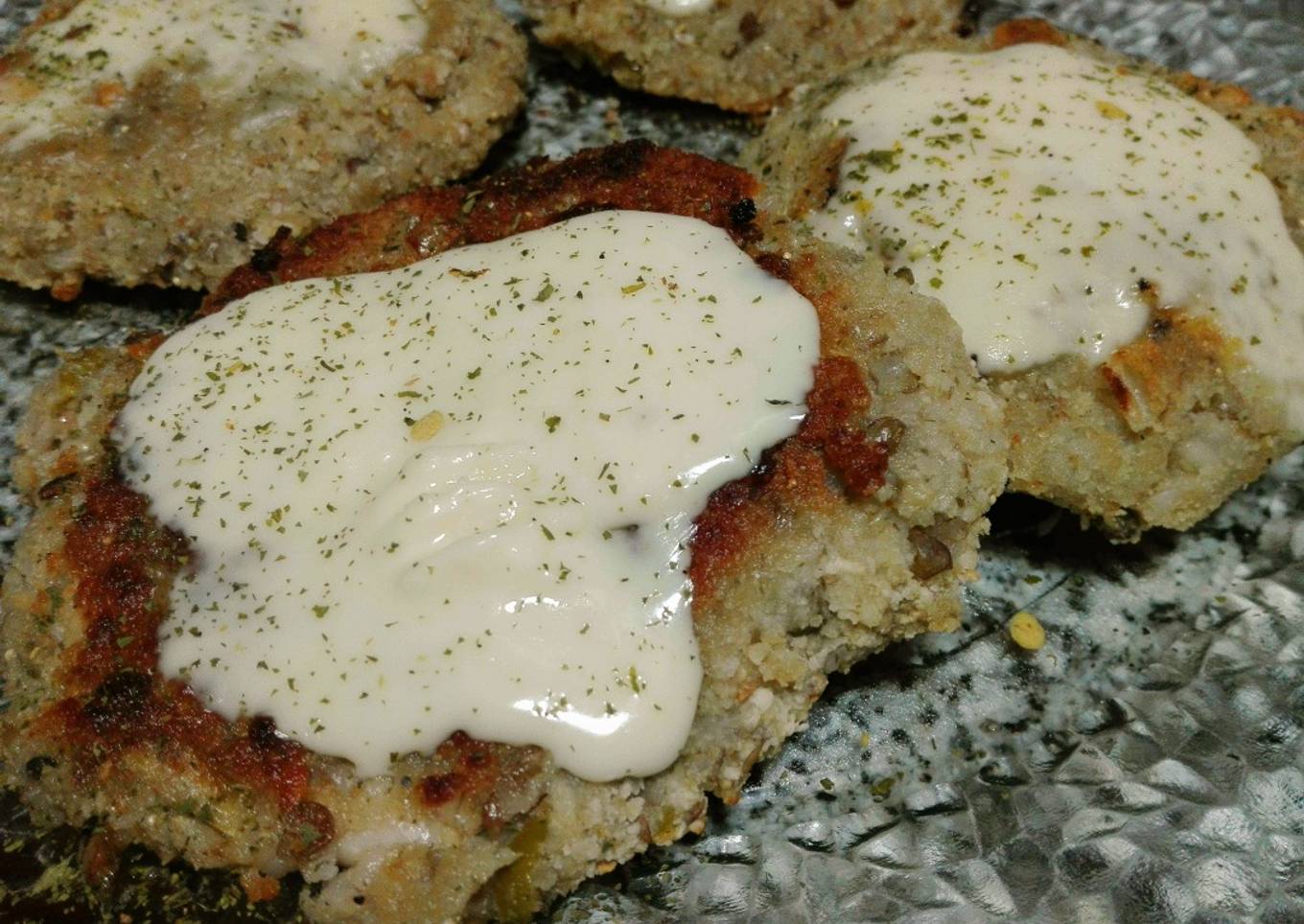 Hamburguesas de porotos,lentejas y arroz con mix de semillas