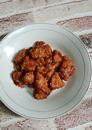 Foto resep Ayam Saus Pedas Ala Korean Food