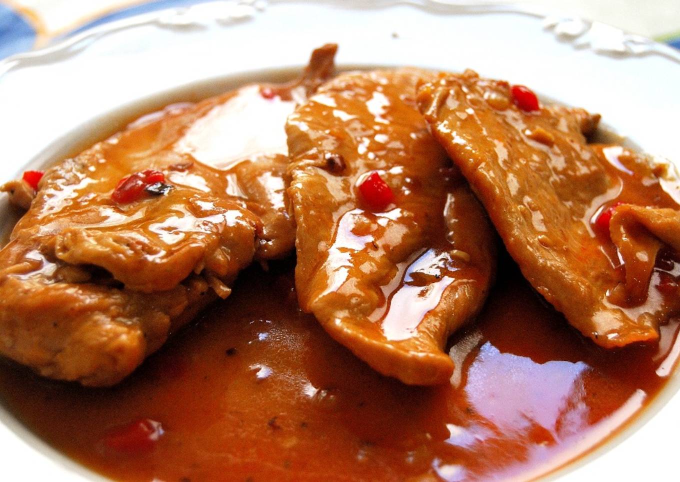 Filetes de pollo en leche de coco