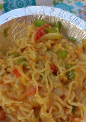 A picture of Cheese vegetable Maggi.
