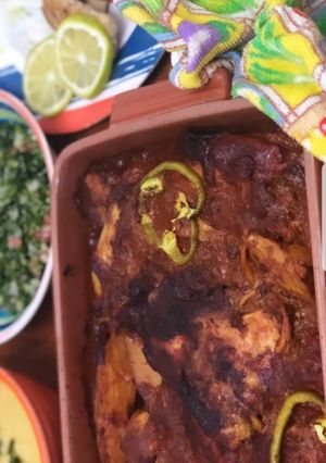 صورة لوصفة تبسي دجاج الطعم عن جد كتير طيب