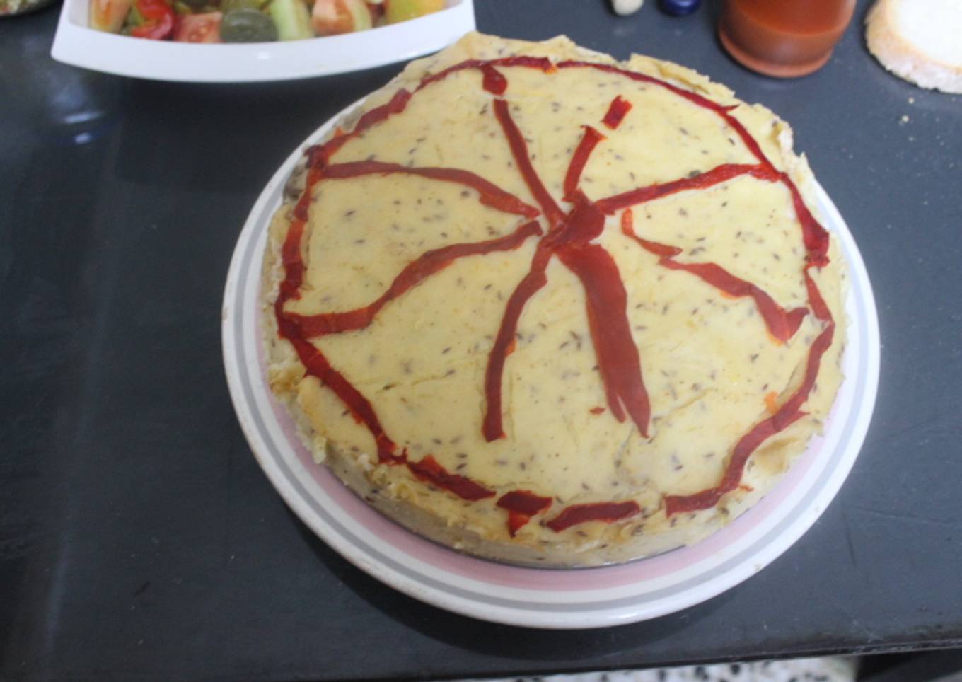 Pastel de carne picada y puré de patatas