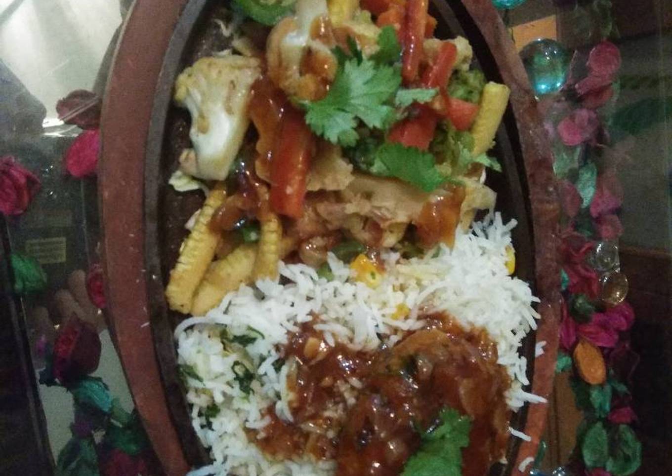 Hot vegetable sizzler