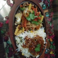 Hot vegetable sizzler A picture of Hot vegetable sizzler.