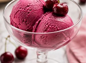 Foto principal de Helado de cerezas en Thermomix