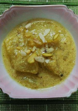 A picture of Lauki Ka Meetha kokni style.