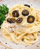 Mì Ý sốt kem nấm