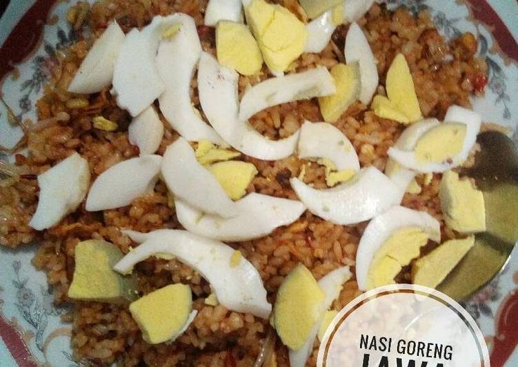 Bagaimana Menyiapkan Nasi goreng jawa no saus + no kecap Anti Gagal