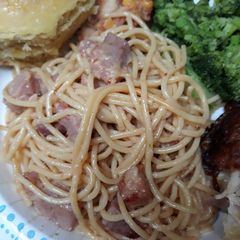 A picture of Ham with Cacio e Pepe.
