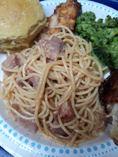 A picture of Ham with Cacio e Pepe.