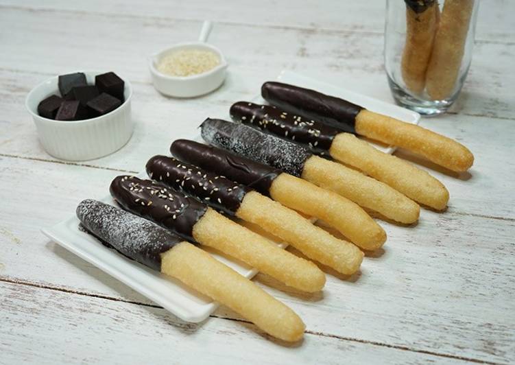 Cara membuat Finger Choco Snack yang enak Untuk Jualan