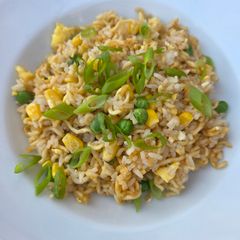 A picture of Shin Ramyun Fried Rice.