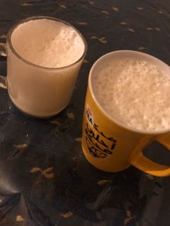 صورة لوصفة حليب مع تمر