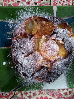 Una foto de Tarta invertida de manzana