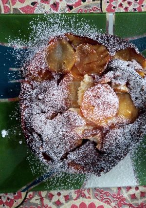 Una foto de Tarta invertida de manzana
