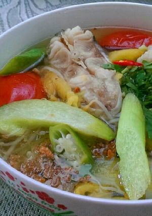 Hình của món Canh Chua Cá Bông Lau.