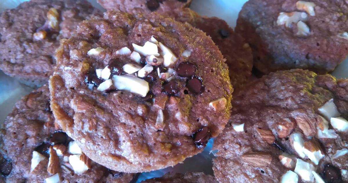 Muffins de banana y coco (sin harina) 🍌🍫🍩☕ Receta de ♥ G i § € ♥ Cookpad