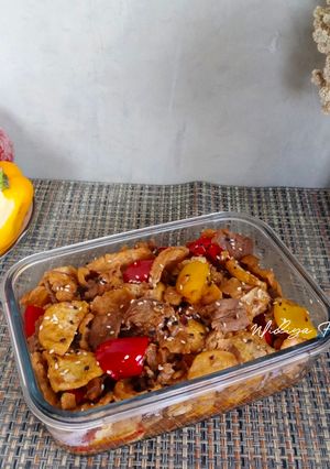 Foto resep Sapi Tahu Saus Lada Hitam