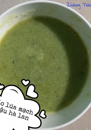 Hình của món Cháo yến mạch - đậu hà lan.