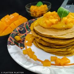 A picture of Mango Pancakes.