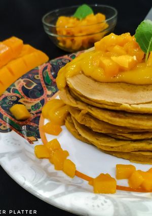 A picture of Mango Pancakes.