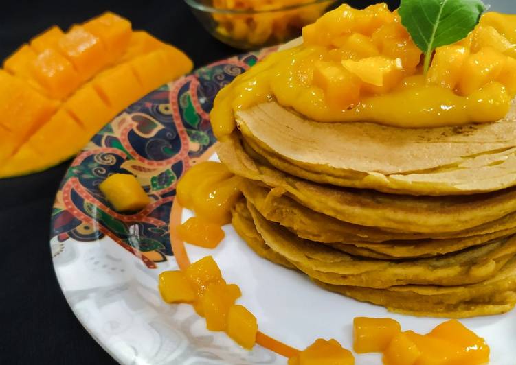 Simple Way to Prepare Perfect Mango Pancakes
