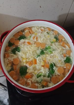 Foto resep Sup Jagung Brokoli Sosis
