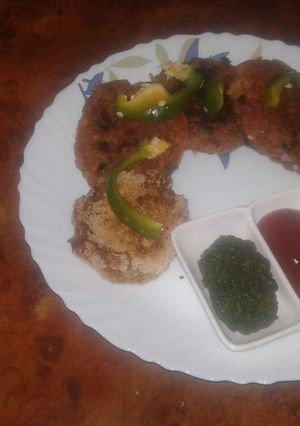 A picture of Gajar or poha ki Tikki.