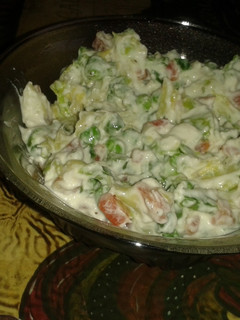 A picture of Russian salad.