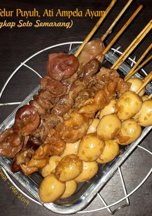 Foto resep Sate Telur Puyuh, Ati Ampela Ayam (Pelengkap Soto Semarang)