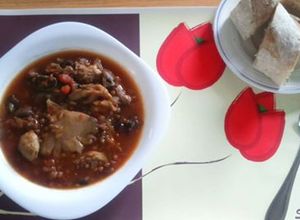 Una foto de Estofado de lentejas con setas varias (Olla de cocción lenta-CrockPot-SlowCooker)