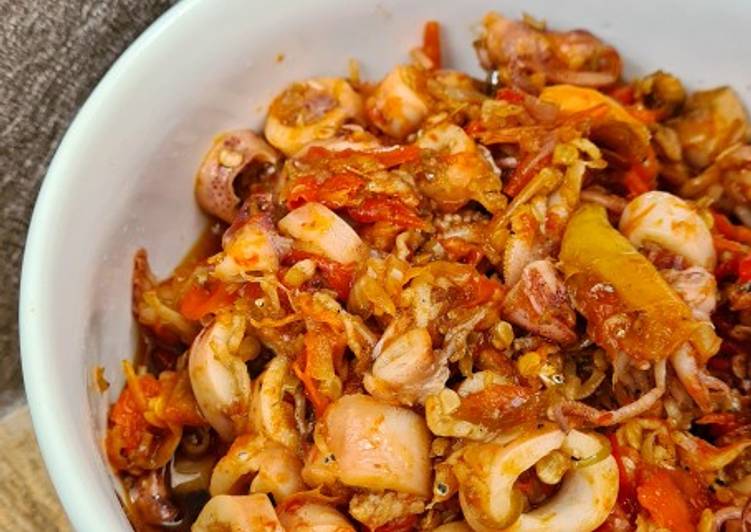 Sambal Cumi Teri Kecombrang