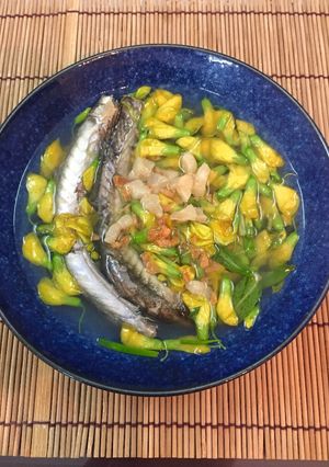 Hình của món Canh chua cá kèo bông điên điển.