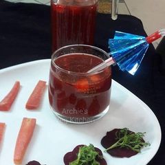 Beetroot carrot kanji water A picture of Beetroot carrot kanji water.