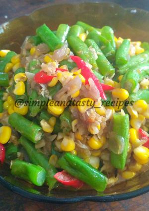 Foto resep Buncis-Jagung Krenyes² Enak-Wajib Recook