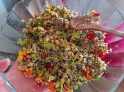 Una foto de quinoa fria