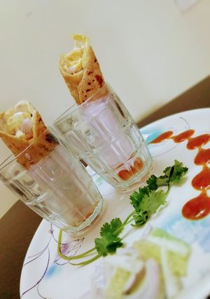 A picture of Kolkata Style Egg Rolls.