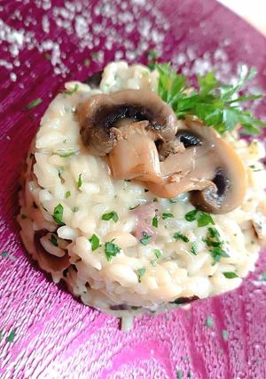 Foto di Risotto con funghi e speck 😋