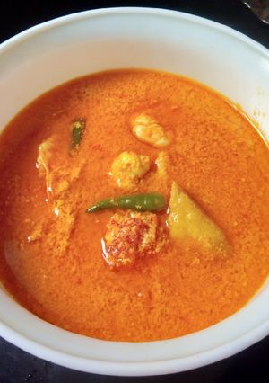 Foto resep Udang Tahu Kuah Santan