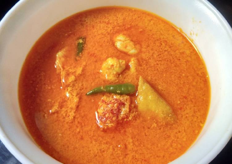 Udang Tahu Kuah Santan