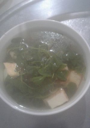 Hình của món Canh đậu khuông rau má.