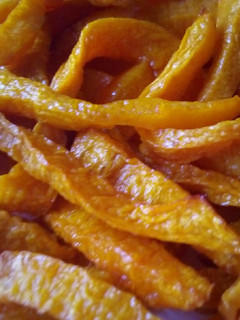 A picture of Pumpkin fries #SnackRecipeContest.
