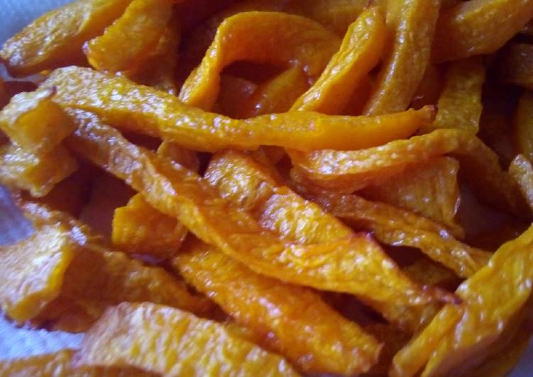 Simple Way to Make Quick Pumpkin fries #SnackRecipeContest