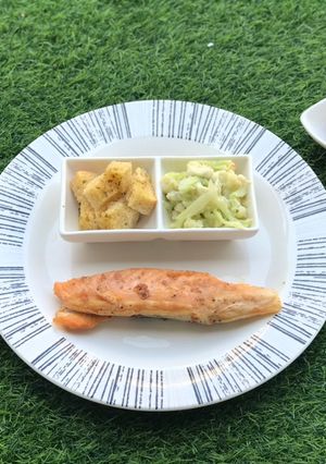 รูปของ Ketogenic salmon steak