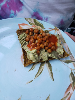 A picture of Avocado Chickpea Toast.