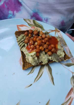 A picture of Avocado Chickpea Toast.